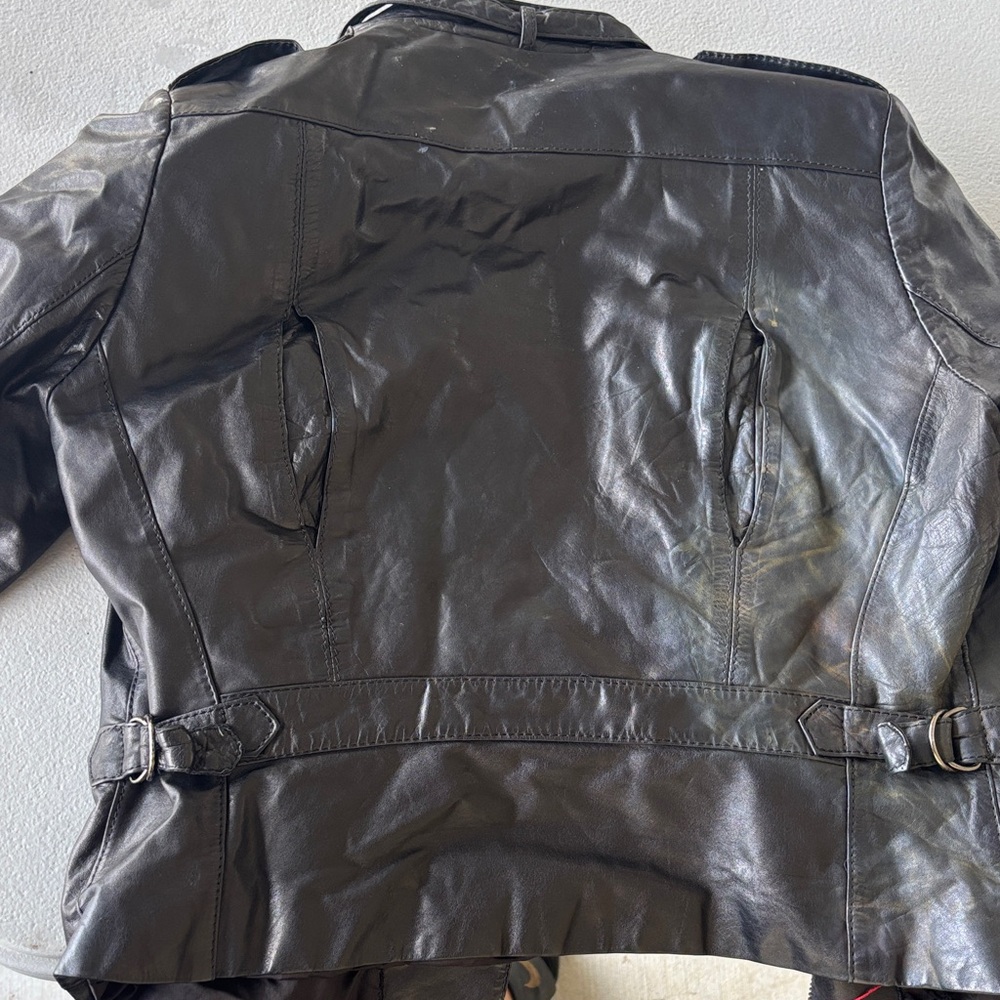 Danielle Bernstein Black Leather Jacket - image 3